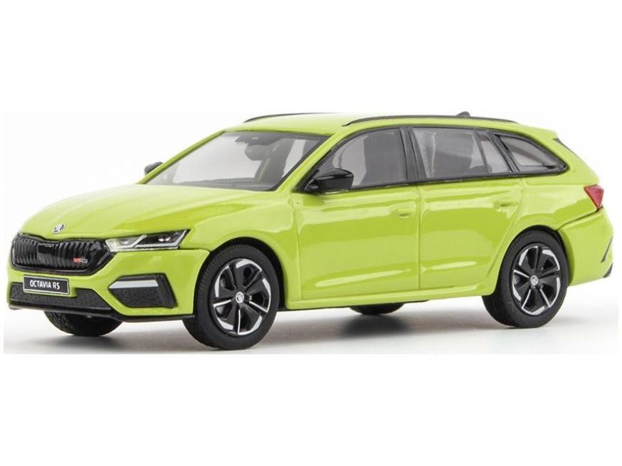 Skoda Octavia IV Estate RS 2020 Green Mamba 1:43 Scale Abrex Diecast Model Car-Abrex-Diecast Model Centre