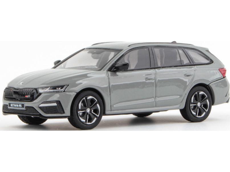 Skoda Octavia IV Estate RS 2020 Grey Steel Uni 1:43 Scale Abrex Diecast Model Car-Abrex-Diecast Model Centre