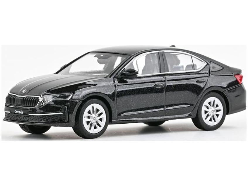 Skoda Octavia IV FL 2024 Black Magic Metallic 1:43 Scale Abrex Diecast Model Car-Abrex-Diecast Model Centre