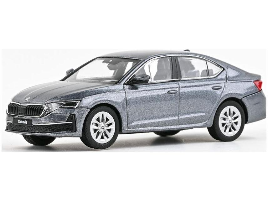 Skoda Octavia IV FL 2024 Graphite Grey Metallic 1:43 Scale Abrex Diecast Model Car-Abrex-Diecast Model Centre