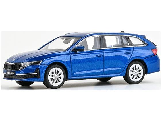 Skoda Octavia IV FL Estate 2024 Blue Race Metallic 1:43 Scale Abrex Diecast Model Car-Abrex-Diecast Model Centre