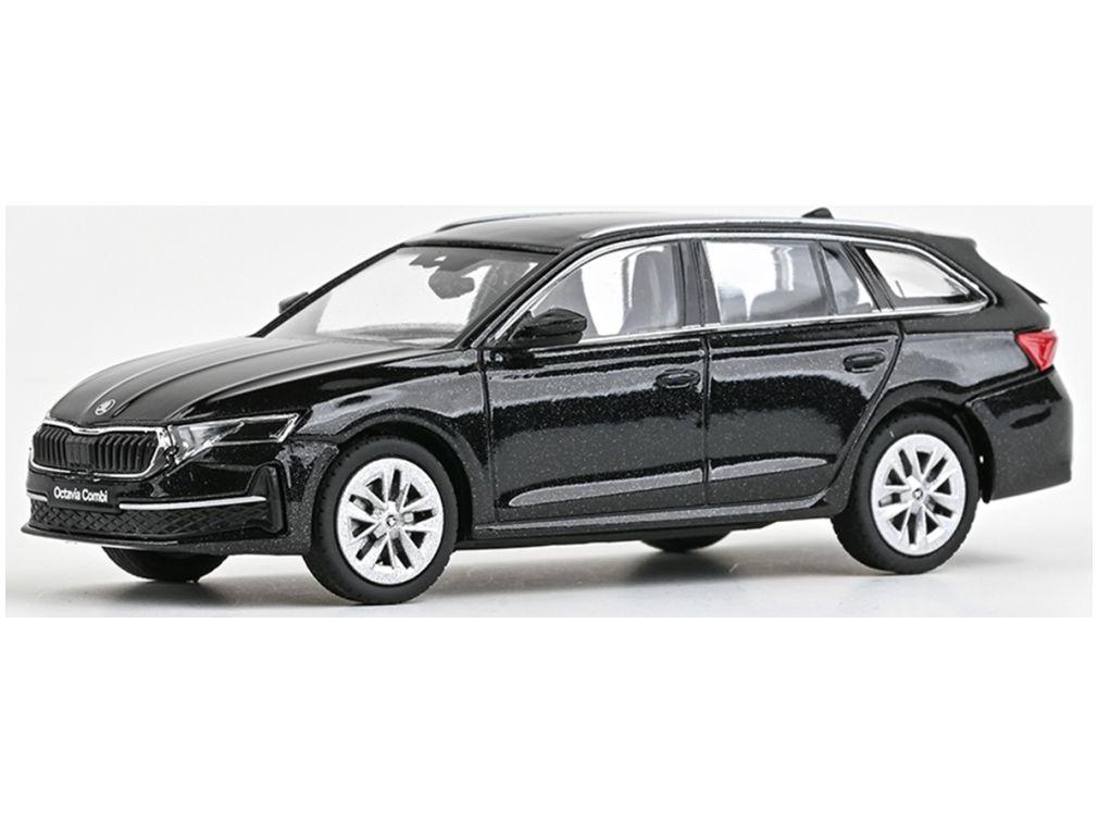 Skoda Octavia IV FL Estate 2024 Magic Black Metallic 1:43 Scale Abrex Diecast Model Car-Abrex-Diecast Model Centre