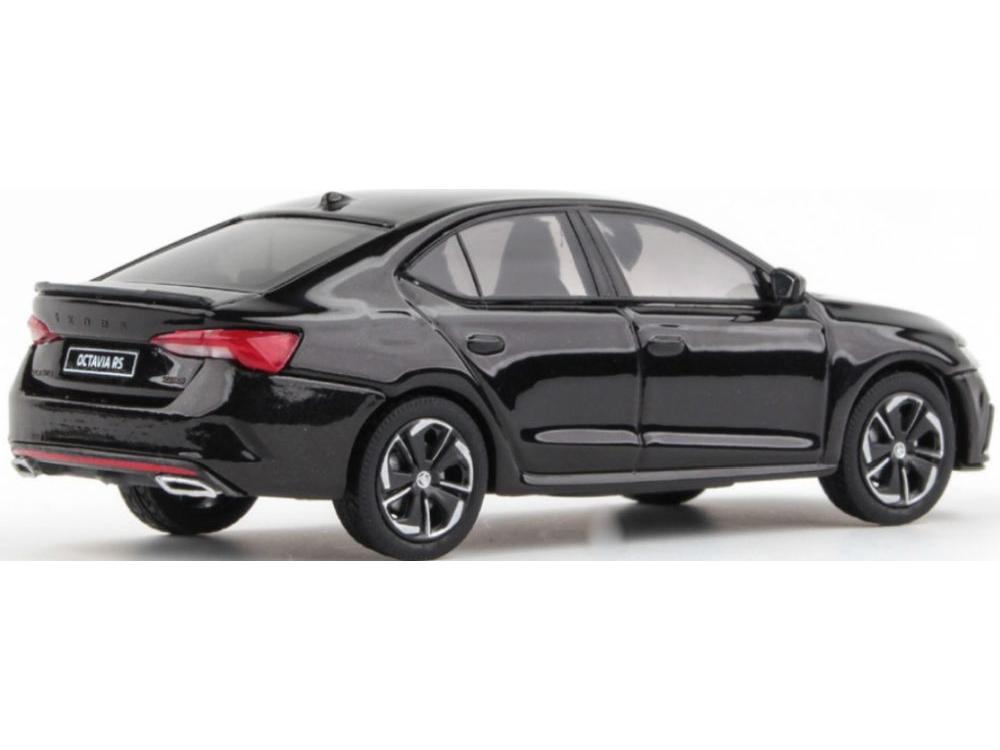 Skoda Octavia IV RS 2020 Black Crystal Metallic 1:43 Scale Abrex Diecast Model Car-Abrex-Diecast Model Centre