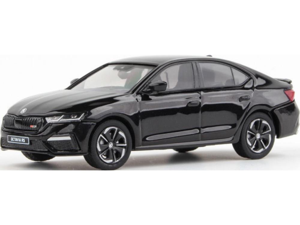 Skoda Octavia IV RS 2020 Black Crystal Metallic 1:43 Scale Abrex Diecast Model Car-Abrex-Diecast Model Centre