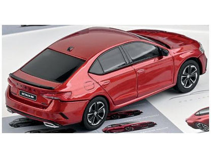 Skoda Octavia IV RS 2020 Cayenne Orange Metallic 1:43 Scale Abrex Diecast Model Car-Abrex-Diecast Model Centre