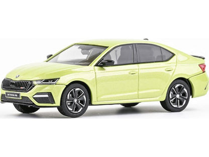 Skoda Octavia IV RS 2020 Pistachio Green Metallic 1:43 Scale Abrex Diecast Model Car-Abrex-Diecast Model Centre