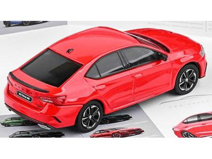Skoda Octavia IV RS 2020 Rallye Red 1:43 Scale Abrex Diecast Model Car-Abrex-Diecast Model Centre