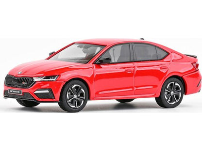 Skoda Octavia IV RS 2020 Rallye Red 1:43 Scale Abrex Diecast Model Car-Abrex-Diecast Model Centre
