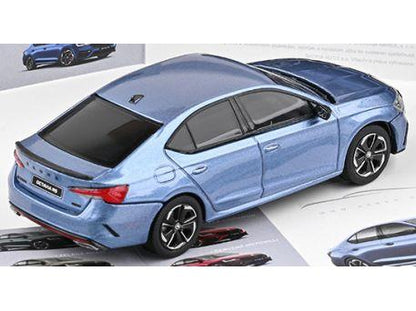 Skoda Octavia IV RS 2020 Water Blue Metallic 1:43 Scale Abrex Diecast Model Car-Abrex-Diecast Model Centre
