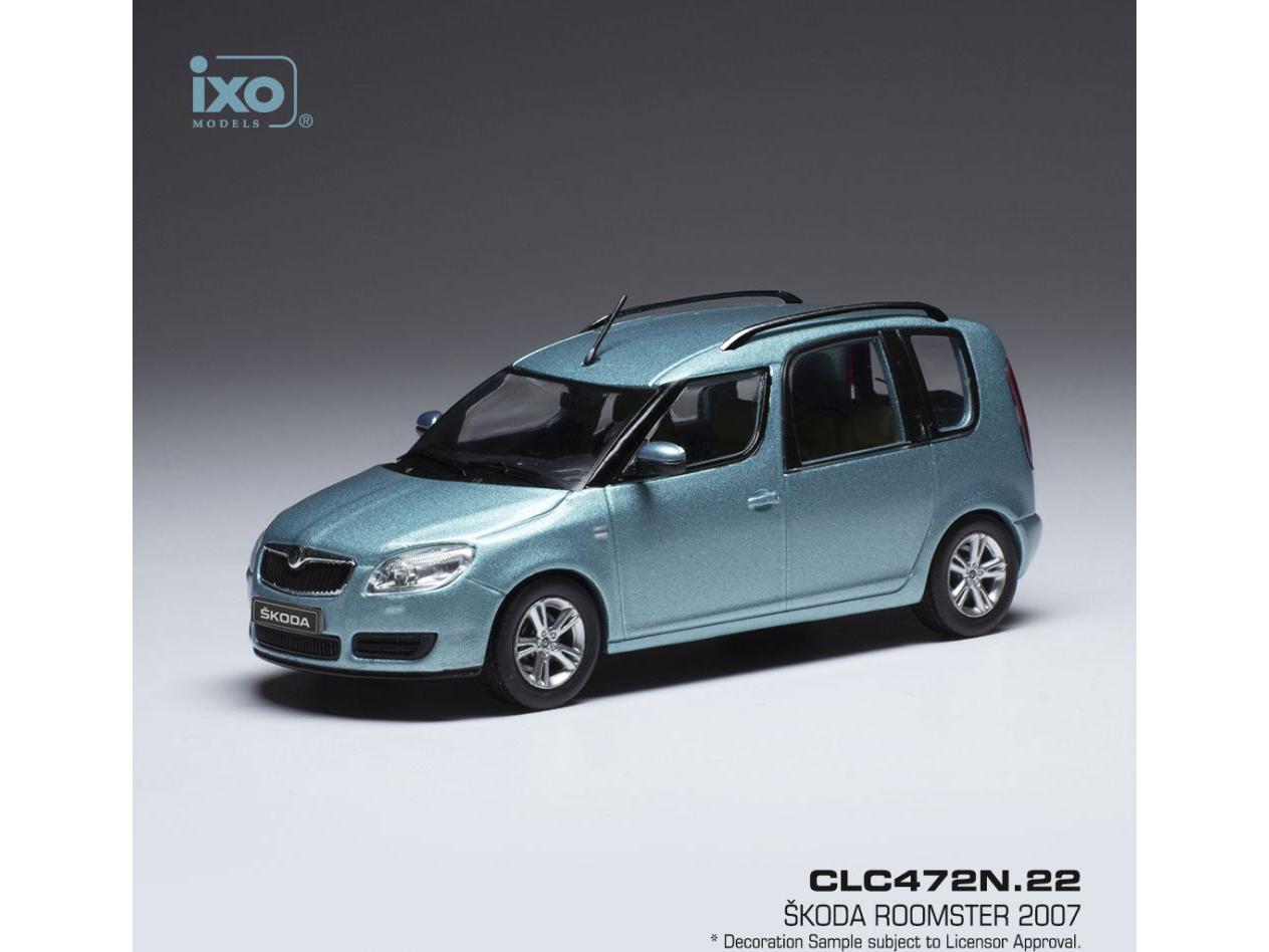 Skoda Roomster Metallic Light Blue 2007 1:43 Scale IXO Diecast Model Car-IXO-Diecast Model Centre