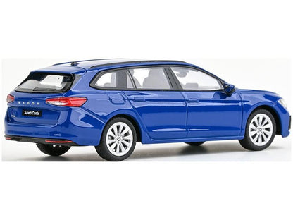 Skoda Superb VI Estate 2023 Energy Blue 1:43 Scale Abrex Diecast Model Car-Abrex-Diecast Model Centre
