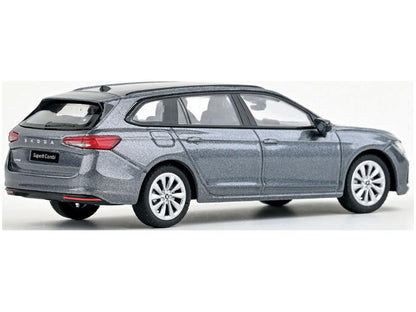 Skoda Superb VI Estate 2023 Graphite Grey Metallic 1:43 Scale Abrex Diecast Model Car-Abrex-Diecast Model Centre