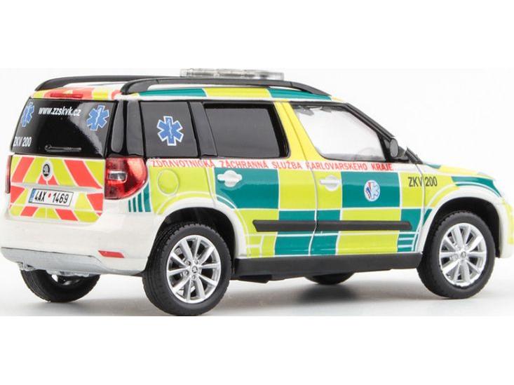 Skoda Yeti FL 2013 EMS Of Karlovy Vary Region 200 1:43 Scale Abrex Diecast Model Car-Abrex-Diecast Model Centre