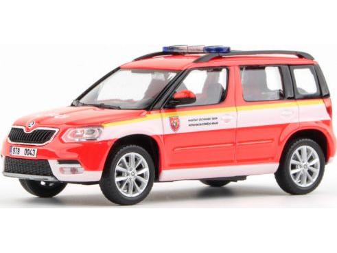 Skoda Yeti FL 2013 Fire Brigade Moravian Silesian Region 1:43 Scale Abrex Diecast Model Car-Abrex-Diecast Model Centre