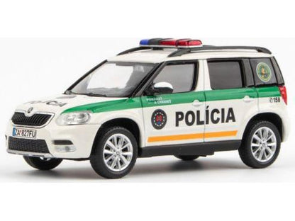 Skoda Yeti FL 2013 Policia SR 1:43 Scale Abrex Diecast Model Car-Abrex-Diecast Model Centre
