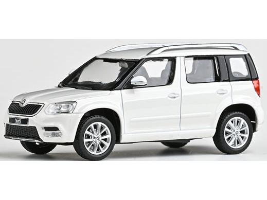 Skoda Yeti FL 2013 White Candy 1:43 Scale Diecast Model Car – Abrex-Abrex-Diecast Model Centre