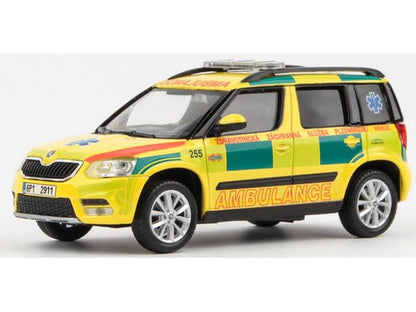 Skoda Yeti FL 2013 ZZS Ambulance Plzenskeho Kraje 255 1:43 Scale Abrex Diecast Model Car-Abrex-Diecast Model Centre