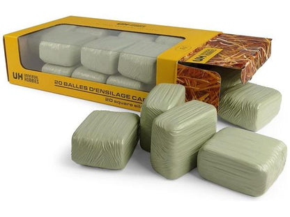Square Silage Bales Green (Pack of 20) 1:32 Scale Universal Hobbies Diecast Model-Universal Hobbies-Diecast Model Centre