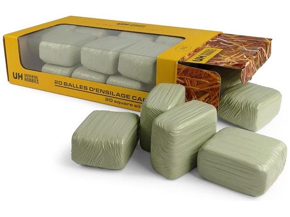Square Silage Bales Green (Pack of 20) 1:32 Scale Universal Hobbies Diecast Model-Universal Hobbies-Diecast Model Centre