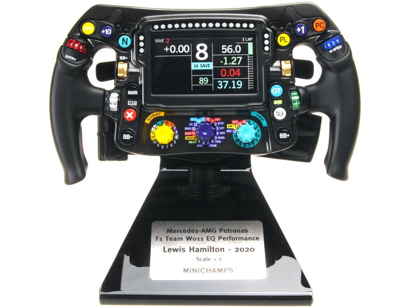 Steering Wheel Mercedes-AMG F1 W11 EQ Performance 2020 Lewis Hamilton 1:2 Scale Minichamps Replica-Minichamps-Diecast Model Centre
