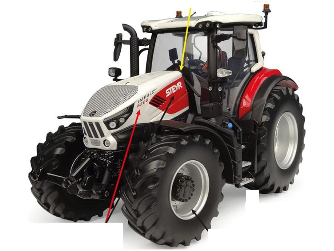 Steyr 6200 Impluls CVT Tractor 1:32 Scale Universal Hobbies Diecast Model-Universal Hobbies-Diecast Model Centre