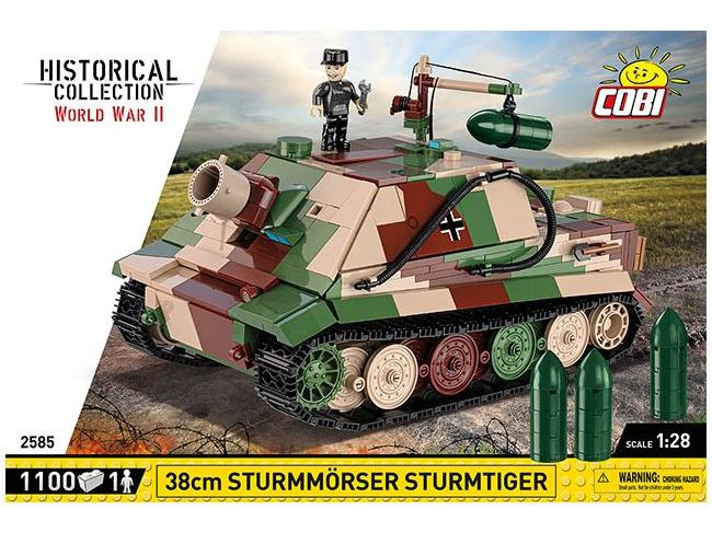 Sturmmorser Tiger Sturm WWII (1115 pcs) Cobi Brick Build Kit-Cobi-Diecast Model Centre