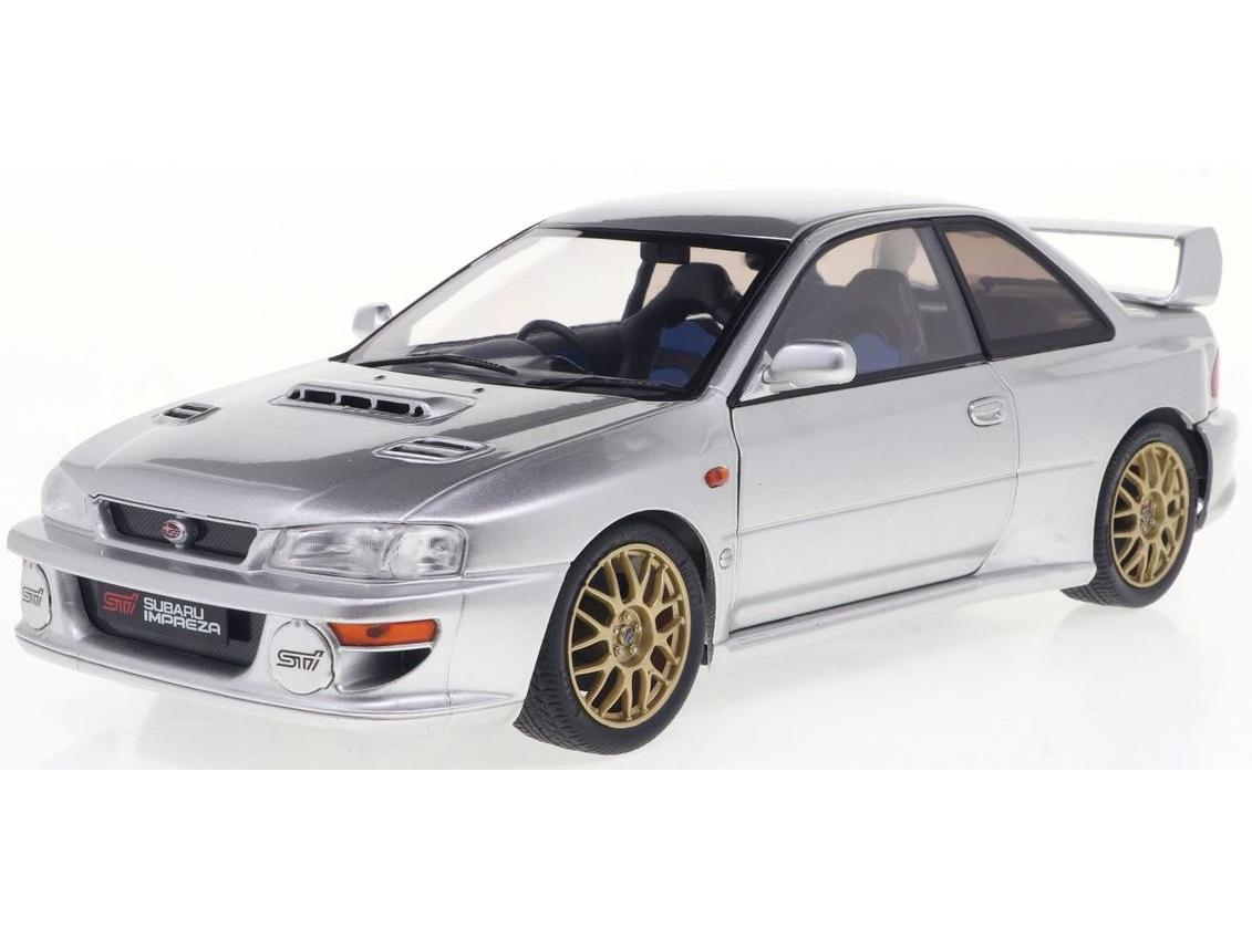 Subaru Impreza 22B 1998 Silver 1:18 Scale Solido Diecast Model-Solido-Diecast Model Centre