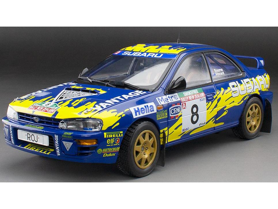 Subaru Impreza 555 #8 P.Bourne/G.Vincent Rally of New Zealand 1997 (Limited 999pcs) 1:18 Scale Sun Star Diecast Model Car-Sun Star-Diecast Model Centre