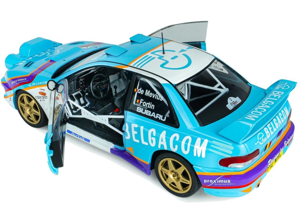 Subaru Impreza S5 WRC99 Green Belgium Ypres Westhoek Rally 1998 #2 Mevius Fortin 1:18 Scale Diecast Model Car – Solido-Solido-Diecast Model Centre