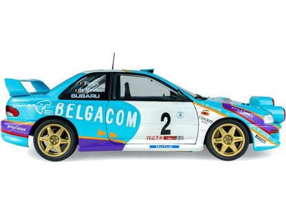 Subaru Impreza S5 WRC99 Green Belgium Ypres Westhoek Rally 1998 #2 Mevius Fortin 1:18 Scale Diecast Model Car – Solido-Solido-Diecast Model Centre