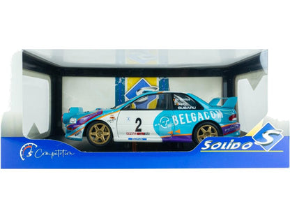 Subaru Impreza S5 WRC99 Green Belgium Ypres Westhoek Rally 1998 #2 Mevius Fortin 1:18 Scale Diecast Model Car – Solido-Solido-Diecast Model Centre