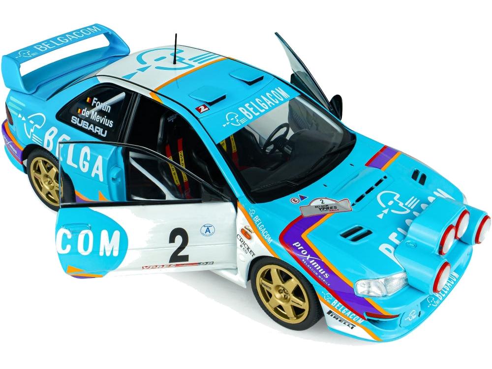 Subaru Impreza S5 WRC99 Green Belgium Ypres Westhoek Rally 1998 #2 Mevius Fortin 1:18 Scale Diecast Model Car – Solido-Solido-Diecast Model Centre
