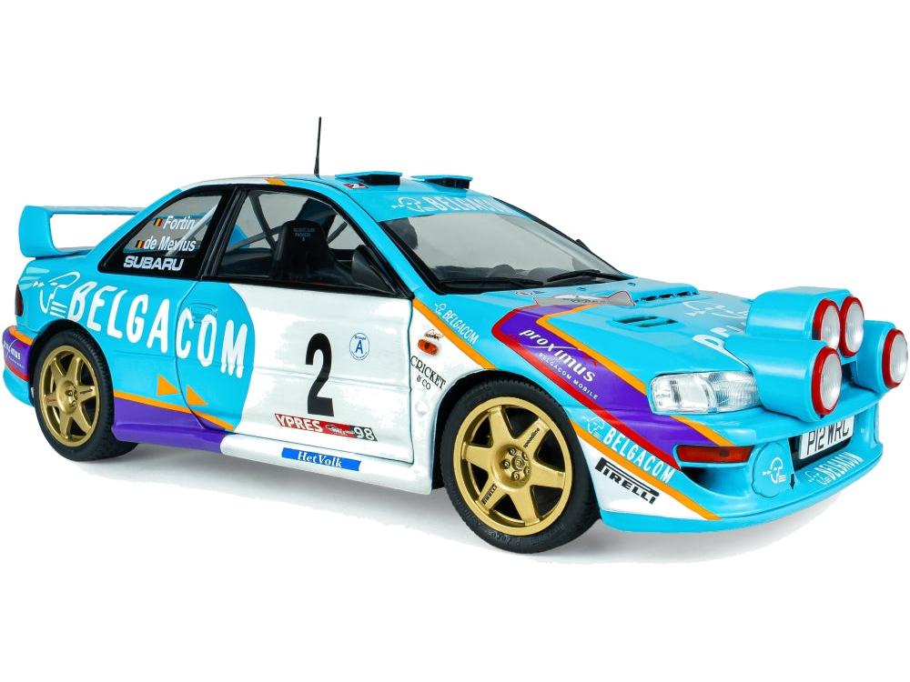 Subaru Impreza S5 WRC99 Green Belgium Ypres Westhoek Rally 1998 #2 Mevius Fortin 1:18 Scale Diecast Model Car – Solido-Solido-Diecast Model Centre