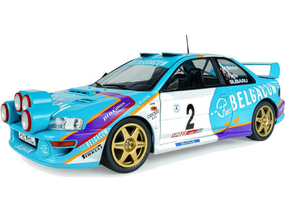 Subaru Impreza S5 WRC99 Green Belgium Ypres Westhoek Rally 1998 #2 Mevius Fortin 1:18 Scale Diecast Model Car – Solido-Solido-Diecast Model Centre
