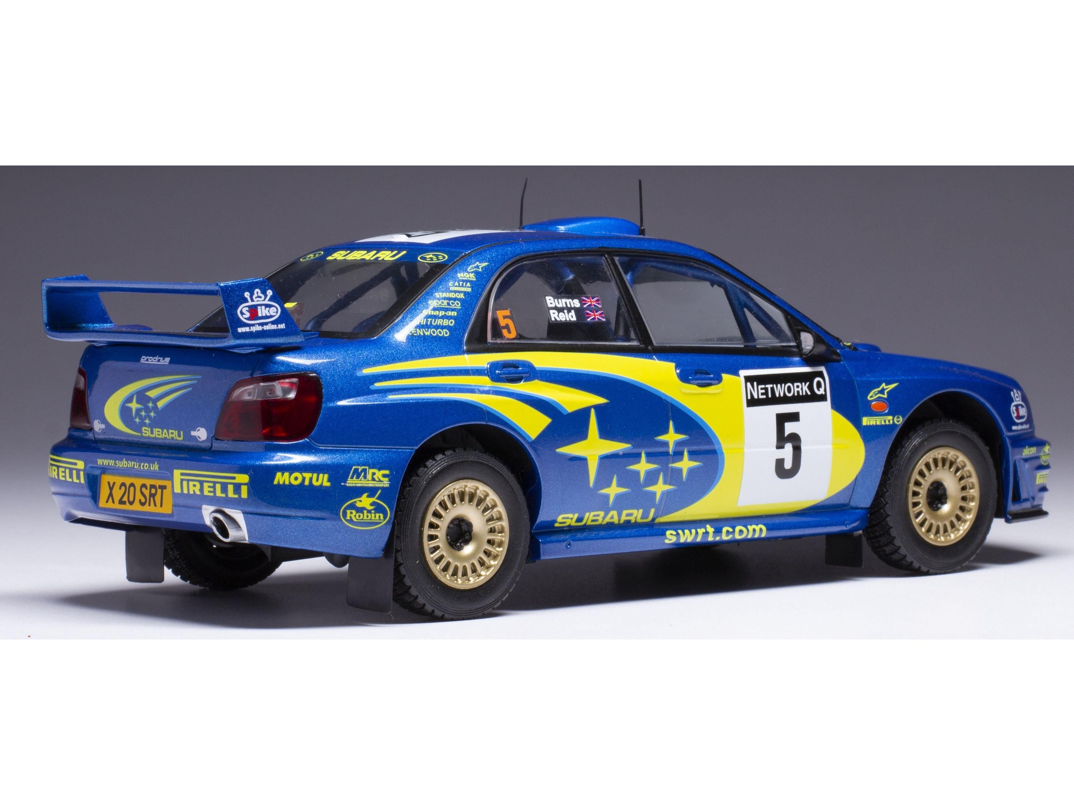Subaru Impreza S7 #5 WRC Rally of Great Britain 2001 R.Burns/R.Reid 1:24 Scale Diecast Model Car – IXO-IXO-Diecast Model Centre