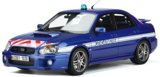 Subaru Impreza STi WRX 2006 Gendarmerie 1:18 Scale OttOmobile Diecast Model-OttOmobile-Diecast Model Centre