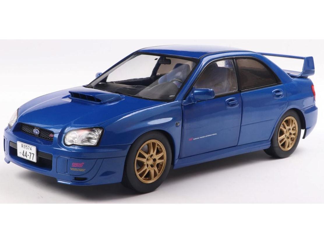Subaru Impreza WRX STi 2003 Sonic Blue 1:18 Scale Solido Diecast Model-Solido-Diecast Model Centre