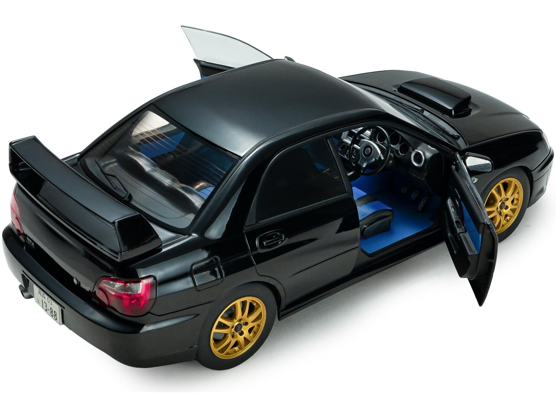 Subaru Impreza WRX STi Java Black Pearl 2004 1:18 Scale Diecast Model Car – Solido-Solido-Diecast Model Centre