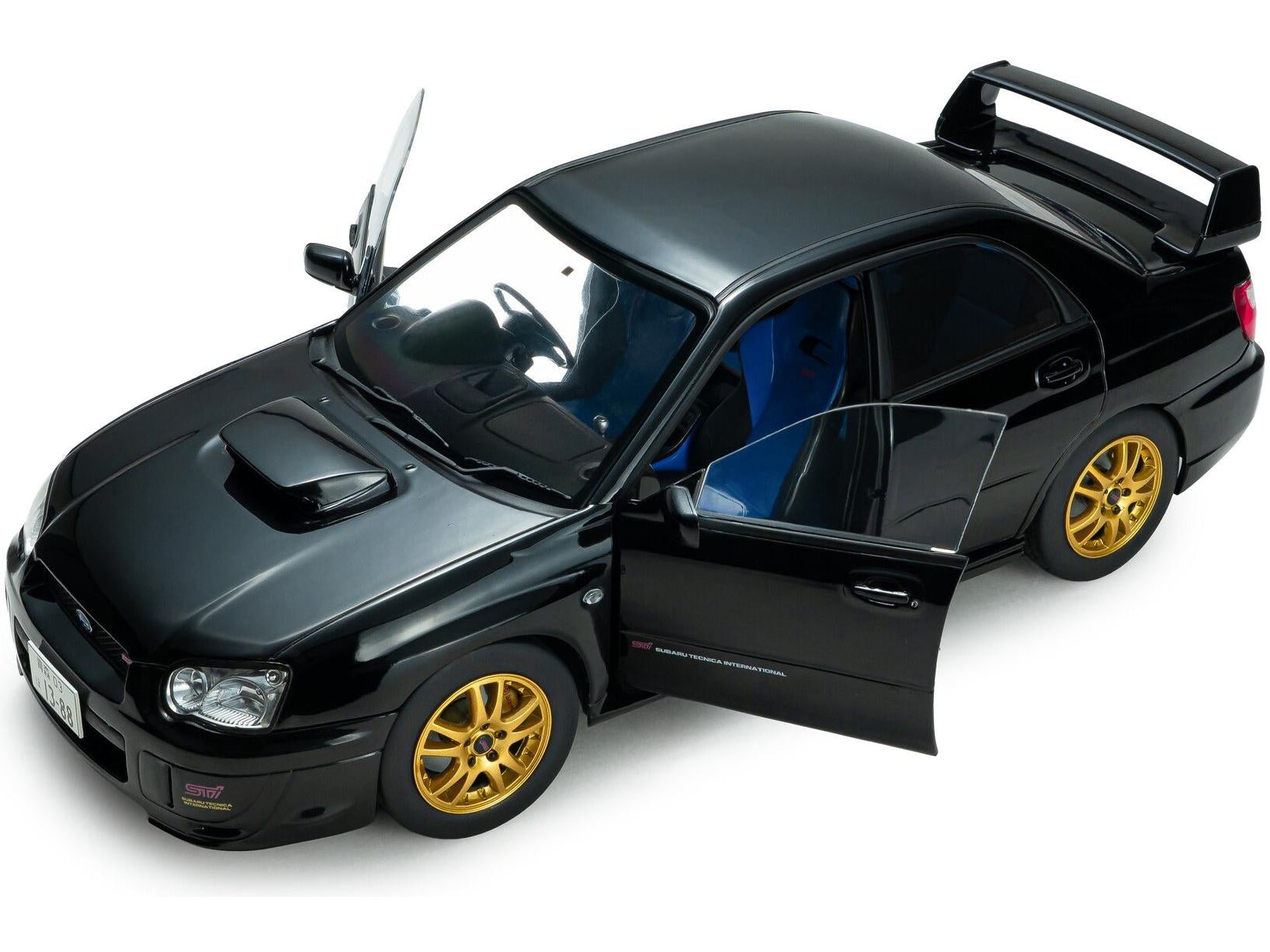 Subaru Impreza WRX STi Java Black Pearl 2004 1:18 Scale Diecast Model Car – Solido-Solido-Diecast Model Centre