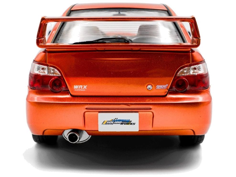 Subaru Impreza WRX STi Orange Metallic 2003 1:18 Scale Diecast Model Car – Solido-Solido-Diecast Model Centre