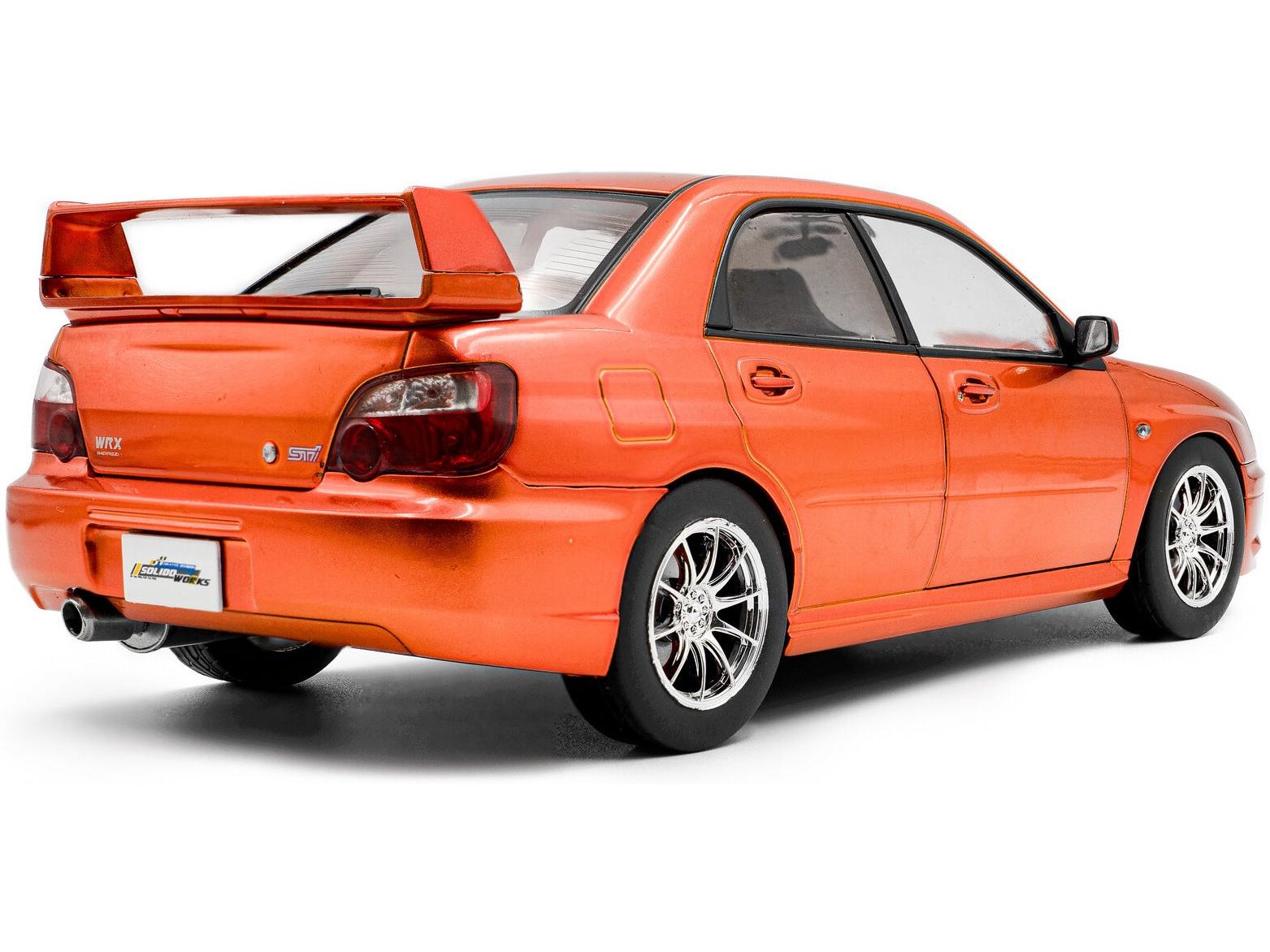 Subaru Impreza WRX STi Orange Metallic 2003 1:18 Scale Diecast Model Car – Solido-Solido-Diecast Model Centre