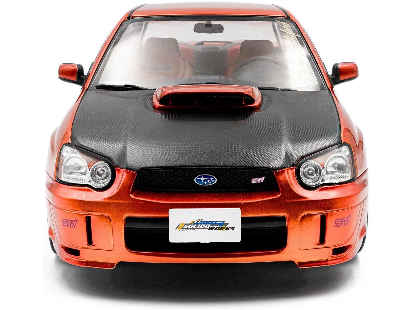 Subaru Impreza WRX STi Orange Metallic 2003 1:18 Scale Diecast Model Car – Solido-Solido-Diecast Model Centre