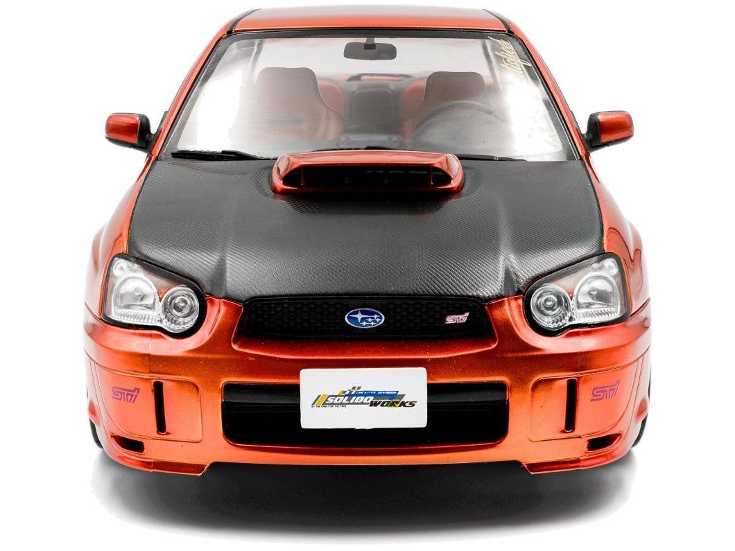 Subaru Impreza WRX STi Orange Metallic 2003 1:18 Scale Diecast Model Car – Solido-Solido-Diecast Model Centre