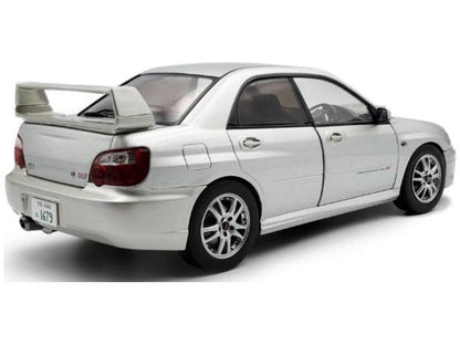 Subaru Impreza WRX STi Premium Silver Effect 2003 1:18 Scale Solido Diecast Model Car-Solido-Diecast Model Centre