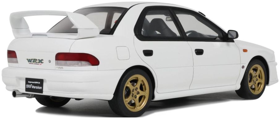 Subaru Impreza WRX Type RA STi 2000 Pure White 1:18 Scale OttOmobile Resin Model-OttOmobile-Diecast Model Centre