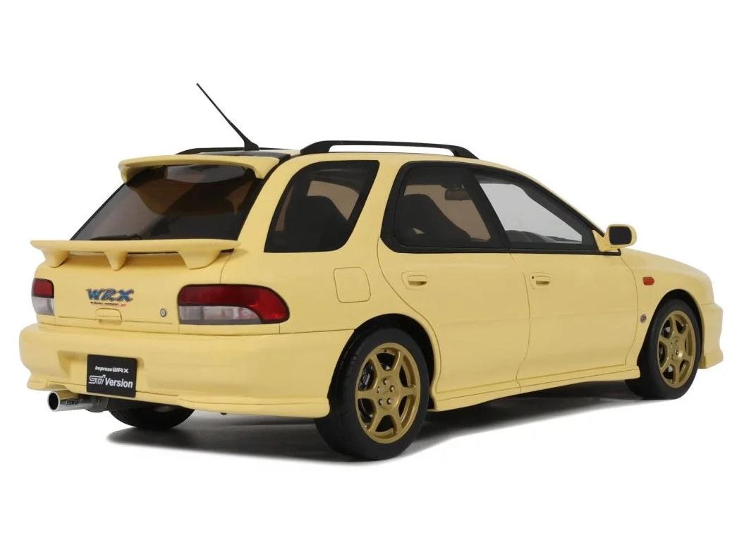 Subaru WRX STI VI Sport Wagon 1999 Cashmere Yellow 1:18 Scale Resin Car – OttOmobile-OttOmobile-Diecast Model Centre