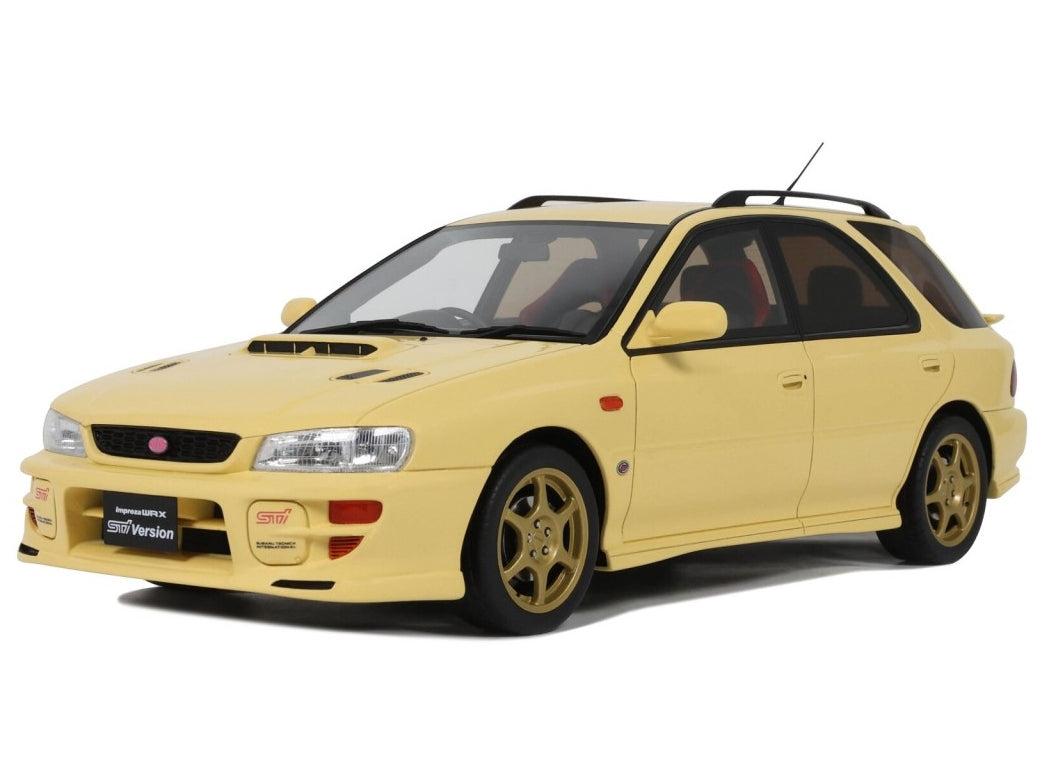 Subaru WRX STI VI Sport Wagon 1999 Cashmere Yellow 1:18 Scale Resin Car – OttOmobile-OttOmobile-Diecast Model Centre