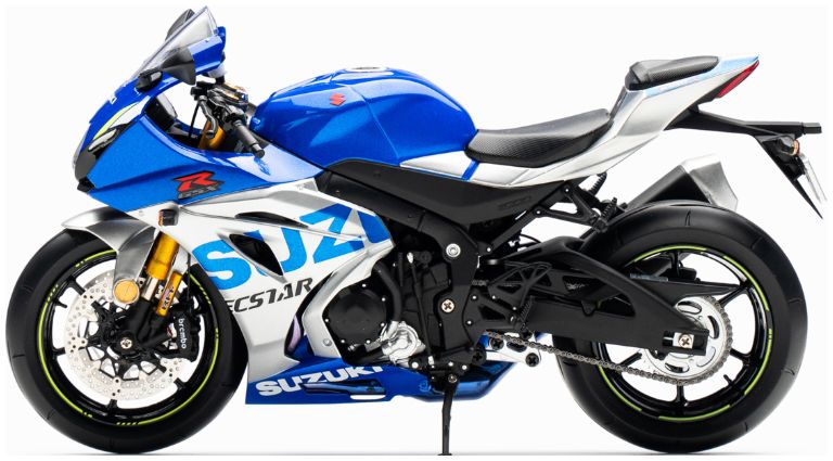 Suzuki GSX-R1000 2020 Silver 1:12 Scale LCD Diecast Model-LCD Models-Diecast Model Centre