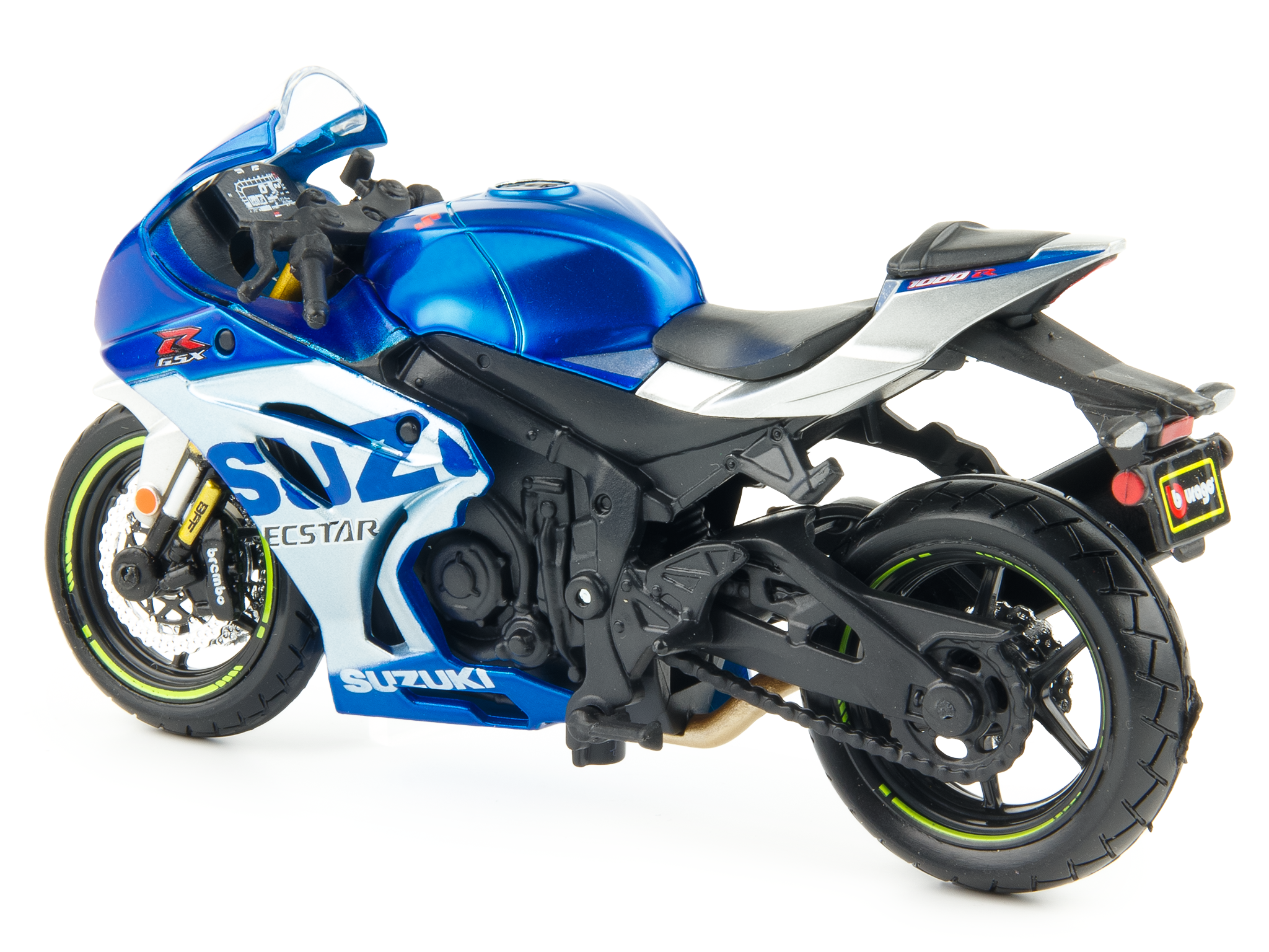 Suzuki GSX-R1000R 2021 blue - 1:18 Scale Diecast Model Motorcycle-Bburago-Diecast Model Centre