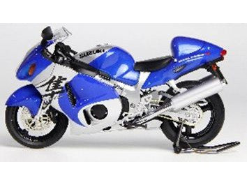 Suzuki GSX1300R Hayabusa 2001 blue - 1:12 Scale Diecast Model Motorcycle-LCD Models-Diecast Model Centre